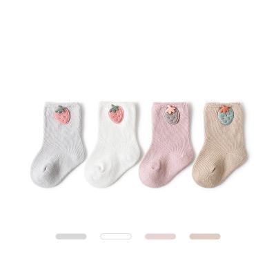 China New QUICK DRY cotton socks autumn spring non-slip baby socks for children newborn loose floor socks for sale