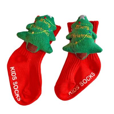 China Hot Sale 3D Baby Socks Cartoon Terry Cotton Socks Cute Winter Warm QUICK DRY Christmas Socks Children for sale