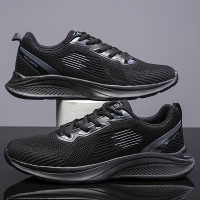 China Fashion knitting fabric sports sneaker men sport casual breathable athletic shoes for sale