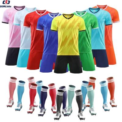 China Custom Good Quality Personalized Jersey Sets Football Sport Wear Uniform Set for sale