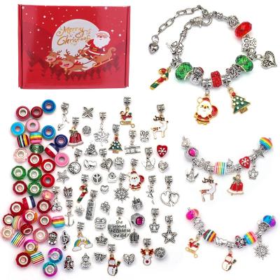 China Cute Cheap Alloy Designer DIY Charms Bracelet Jewelry Making Kit Accessories Jewelry Set Christmas Gift Custom Kids for sale