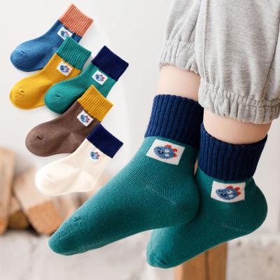 China 2021 Baby Infant Soft Cotton Breathable Cute Socks Sets For Toddler Popular Knitted Stocking Spring Lovely Socks Kids Tube Foot Wear for sale