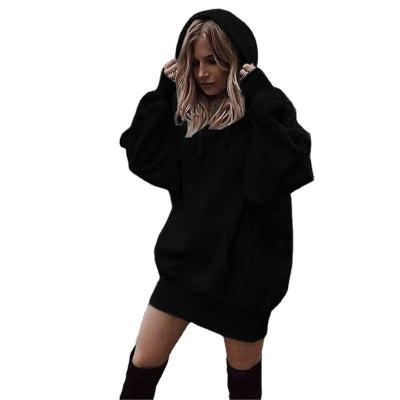 China Anti-wrinkle women high quality pullover wholesale custom printing thicken Hoodies oversized sudadera long sweatshirt for sale