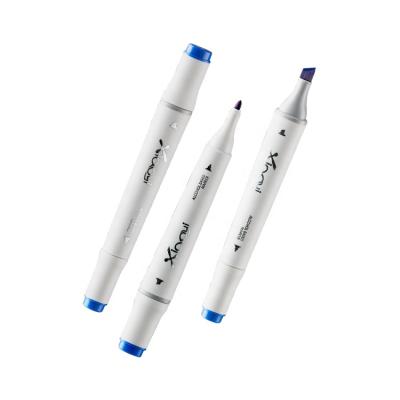 China School Alcohol Based Double Drawing Permanent Ink Twin Tip Marker for sale