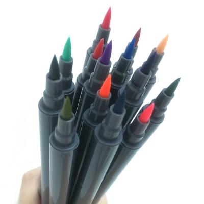 China Permanent Dual Ink XIAOYI Tip Safe and Non-Toxic Water Color Brush Marker Set for sale