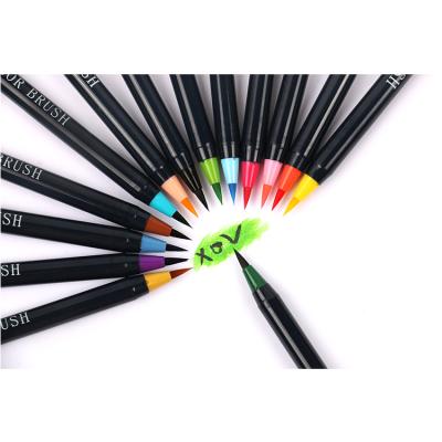 China Drawing Students Drawing Watercolor Brush Marker 48 Brush Pens 30 Colors Sketch Marker Set for sale