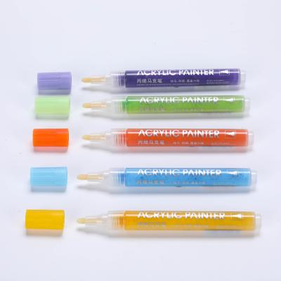 China School Wholesale Non-Toxic Markers Acrylic Paint Set 24 Colors Water Based Markers For Drawing for sale