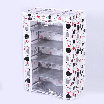 China Wholesale Durable Easy-to-operate Portable Nonwoven Shoe Rack Organizer To Save Space Shoe Rack for sale