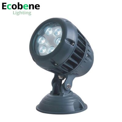 China Outdoor IP65 6w rgb LANDSCAPE decoration dmx round flood light led landscape floodlight for sale