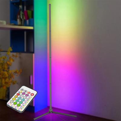 China Modern Modern Graphite Bedroom Simple Light RGB Floor Color Changing Smallest Corner Minimum Bracket Floor Lamp for sale