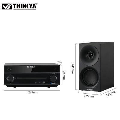 China Super Bass AirPlay USB SD MMC Sound Board Wireless Stereo Audio Bookshelf HiFi Speakers Micro HIFI Bass System with Blue Cog and CD Player for sale