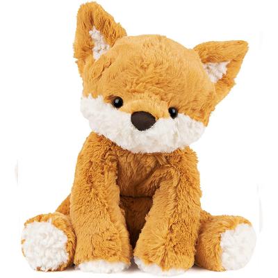 China Custom Made Eco-Friendly QunZe Toy Stuffed Animal Soft Plush And Cute Cunning Fox Plush Toys Kids Sound Dolls Customized Plush Toys for sale