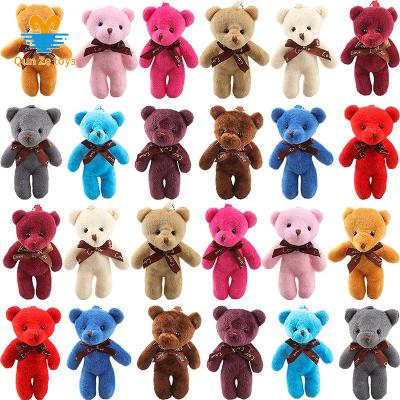 China 36 Packs Eco-Friendly Wholesale Popular Mini Teddy Bear Toy Plush Stuffed Bear Doll Birthday Gifts Plush Toys Keychain Supplies for sale