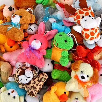 China Lovely Cute Eco-friendly Mini Plush Animals Toys Set of 30 Packs Small Set for Gifts Plush Toy Keychain for sale