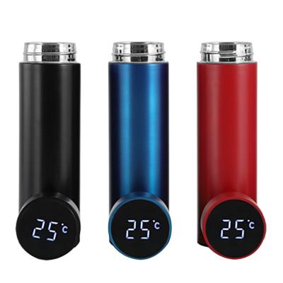 China Dropshipping PORTABLE Smart LED Temperature Display Customize Logo Insulation Bottle Stainless Steel Smart Vacuum Flask for sale