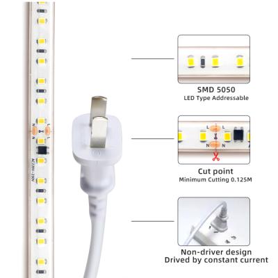 China LANDSCAPE new product 15MM width led flexible high voltage outdoor underwater swimming pool silicon outdoor led strip for sale