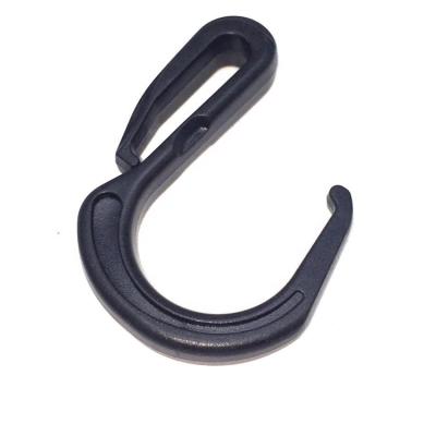 China Eco-friendly Cheap Black Plastic Tent Pole Hook For Tent Outdoor Durable Swivel Bag Snap Hook For Strap Webbing for sale