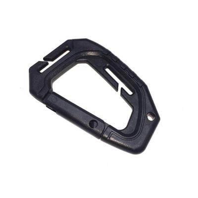 China Carabiner Lightweight Plastic Carabiner Clip Key Chain Outdoor Quick Release Carabiner Rising Hooks for sale