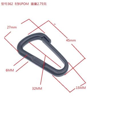 China Mountaineering Supplies Lightweight Outdoor Mountaineering Loop D Shaped Raising Carabiner Hook for sale