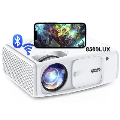 China Newest 2022 Built-in Speakers 1080P Mini LED Wifi Projector Mirror Business Wireless Smart Speaker for sale