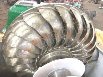 China High Specific Speed Turgo Hydro Turbine / Turgo Water Turbine with Stainless steel Runner Diameter Below 1.5m for sale