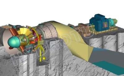 Китай 100kw - 10MW горизонтальный тип турбина вала s с большой разрядкой, низким напором воды от 2m до 20m продается