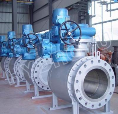 China DN 50 - 1000 mm Motorized Flanged Globe Valve / Spherical Valve for high head hydro turbine for sale