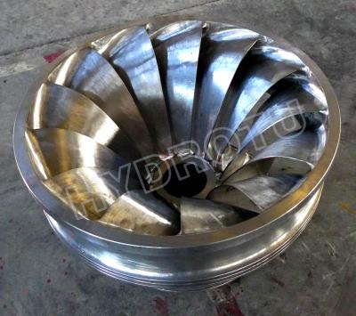 China Stainless Steel Francis Turbine Runner for Francis Hydro Turbine / Water Turbine for sale