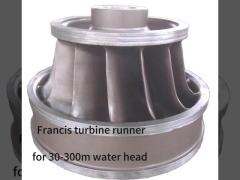 Stainless Steel 300m Francis Turbine Generator For Hydropower Project