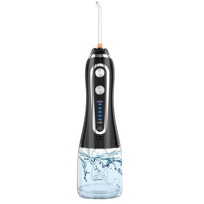 China Portable IPX7 Proof Dental Oral Water With 300ml Water Tank USB Rechargeable Water Flosser Teeth Cleaner With Jets for sale