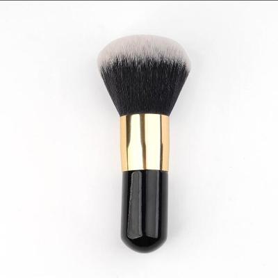 China Angular Blush Brush Wood Handle Single Powder Cosmetics Foundation Makeup Sweep Kabuki Beauty Flat Brush For Face for sale