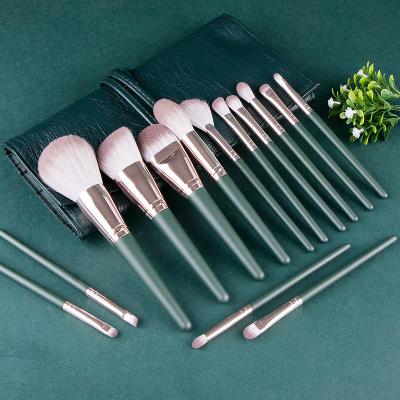 China Angular Blush Hot Selling 14pcs Professional High End Makeup Brush Now Wholesale On Makeup Brushes Private Logo for sale