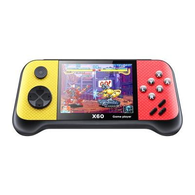 China 2022 Hot Selling Mini Video Game Consoles X60 HD Multi Players Support Output Retro Classic 4000+Games Handheld for sale