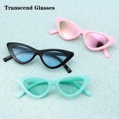 China 2022 wholesale custom cat eye sunglasses high quality cheap price kids sunglasse fashion sunglasses for girls and boys for sale