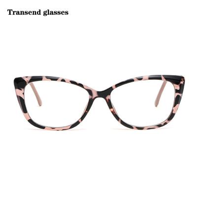 China 2022new computer glass arrival fashion cat eye blue tr90 blue optical sight for sale