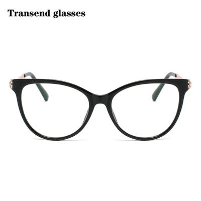 China For Computer Glasses Fashion Anti Blue Light Blocking Glasses Women Cat Eye Costomized Funky Nearsightedness Frame Suitable for sale