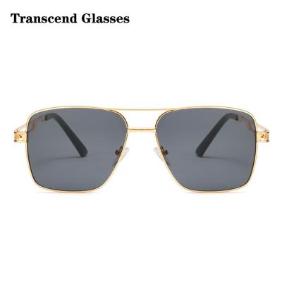 China Fashion Sunglasses 2022 Sunglasses Shape Ladies Metal Square Shades Gradient Ocean Party Sun Glasses UV400 For Men And Women for sale