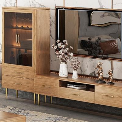 China Modern Wood Storage Cabinet For Living Room Furniture Custom Cabinet Bucket Side Cabinet for sale