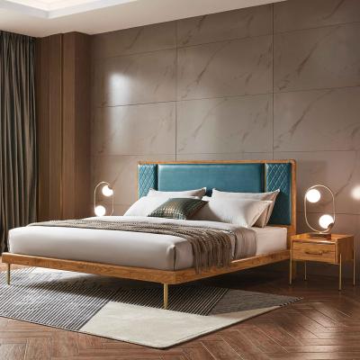 China Double Queen Modern Wooden Luxury Wooden Frame Furniture Bedroom Furniture Bed for sale