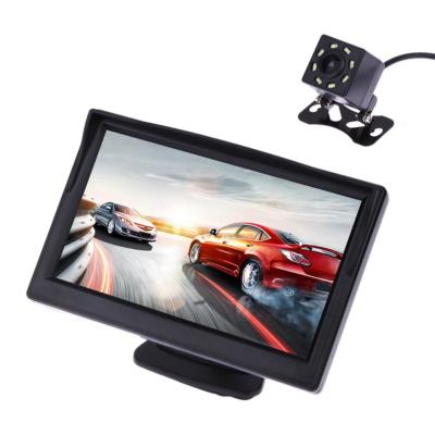 Cina Monitor posteriore materiale della macchina fotografica dell'ABS, monitor di sostegno dell'automobile con la macchina fotografica della luce di 8 LED in vendita