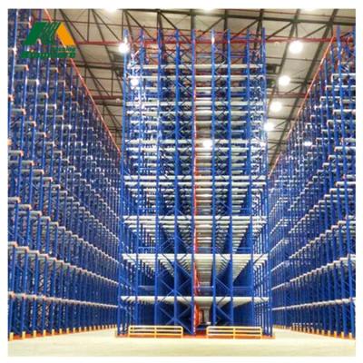 China Easy Maintenance Q235B Steel Corrosion Protection Warehouse Storage Heavy Duty Drive In Drive Out Pallet Racking for sale