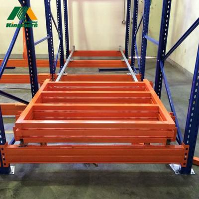 China First-in-Last-Rust-Proof Storage System Galvanized Steel Heavy Duty Push Back Rack for sale