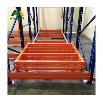 China Corrosion Protection Warehouse Push Back Rack , Industry Large Capacity Push Back Shelves for sale