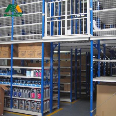 China Corrosion Protection Paint Or Warehouse Storage Two Floors Galvanized Steel Mezzanine Floor for sale