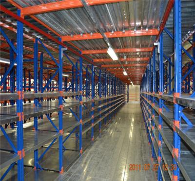 China Multi Layers Corrosion Protection Mezzanine Floor Racking System For Warehouse Storage for sale