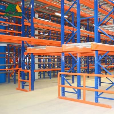 China Corrosion Protection Multi Floor Galvanized Steel Mezzanine Storage Rack Shelves System for sale