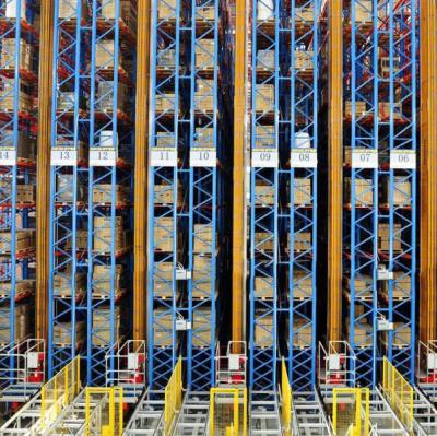 China Corrosion Protection Not Warped Heavy Duty Type Automated Retrieval Warehouse Storage Pallet Rack System for sale