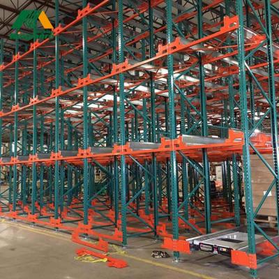 China High Density Corrosion Protection FIFO Storage / LIFO Access Mode System Shuttle Radio Racking for sale