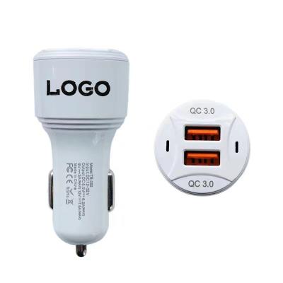 China Factory Price High Quality USB2 Port Qc3.0 Car Charger Dual USB Car Charging Fast Charger for sale