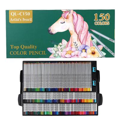 China Quality Kids Wooden Professional Pencil Artist Wholesale Art 150 Colored Pencils Drawing Set for sale